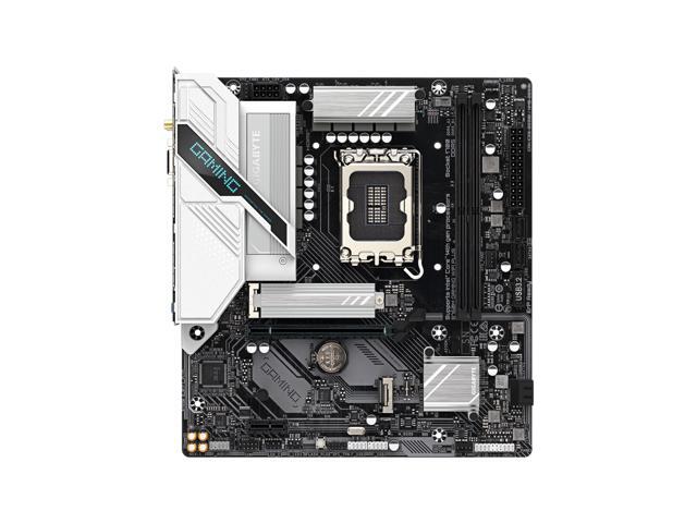 GIGABYTE B760M GAMING PLUS WIFI LGA 1700 Intel B760 M-ATX Motherboard with DDR5, 2* M.2, PCIe 4.0, USB Type-C, WiFi 6, 2.5 GbE LAN, Q-Flash Plus,...