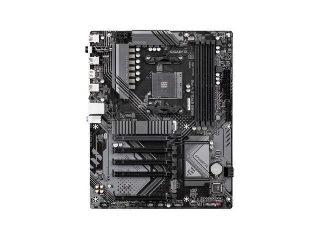 Open Box - GIGABYTE B550 EAGLE WIFI6 Motherboard, Supports AMD AM4 Ryzen 5000 Processors, ATX, DDR4, 2x M.2, PCIe 4.0, WIFI6, 1GbE LAN, EZ-Latch