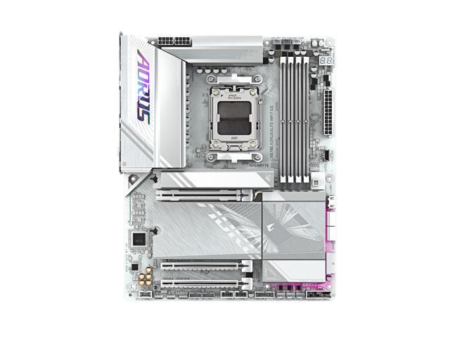GIGABYTE - X870E AORUS ELITE WIFI7 ICE (Socket AM5) AMD X870E ATX DDR5 Wi-Fi 7 Motherboard - White - image 3