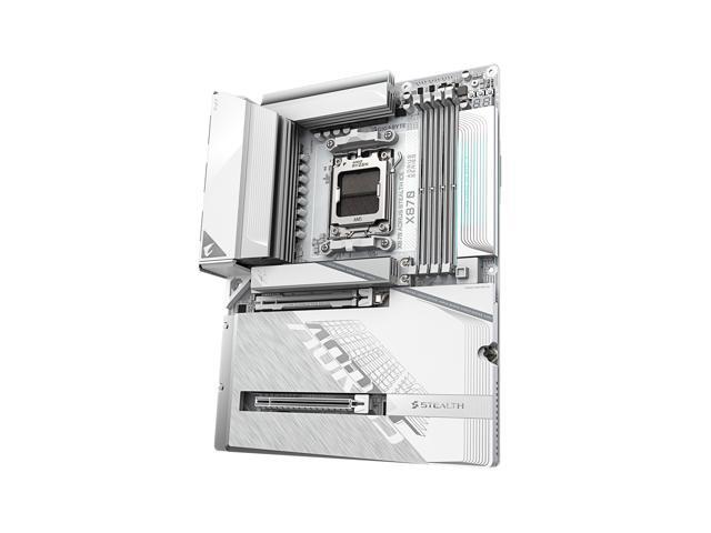 GIGABYTE - X870 AORUS STEALTH ICE (Socket AM5) AMD X870 ATX DDR5 Wi-Fi 7 Motherboard - White - image 5