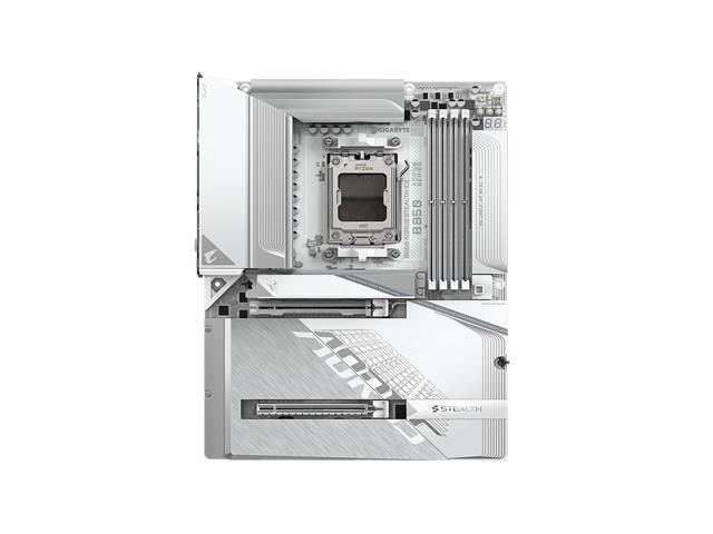GIGABYTE - B850 AORUS STEALTH ICE (Socket AM5) AMD B850 ATX DDR5 Wi-Fi 7 Motherboard - White - image 3