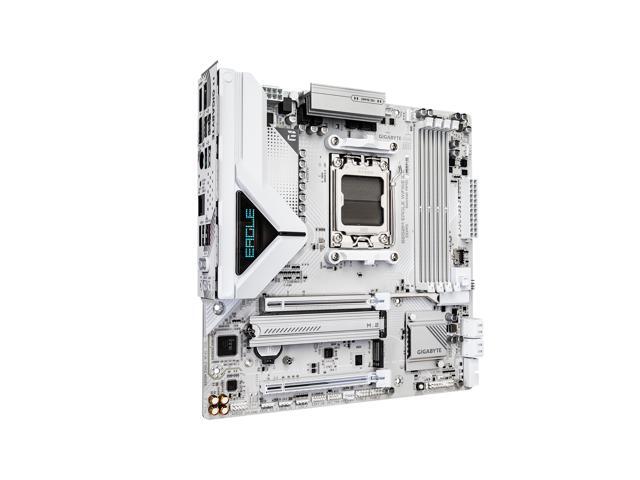 GIGABYTE - B850M EAGLE WIFI6E ICE (Socket AM5) AMD B850 Micro-ATX DDR5 Wi-Fi 6E Motherboard - White - image 4