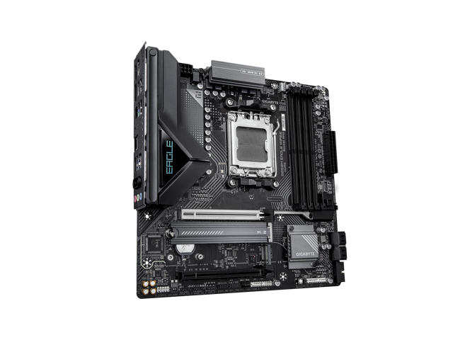 GIGABYTE - B850M EAGLE WIFI6E (Socket AM5) AMD B850 Micro-ATX DDR5 Wi-Fi 6E Motherboard - Black - image 4