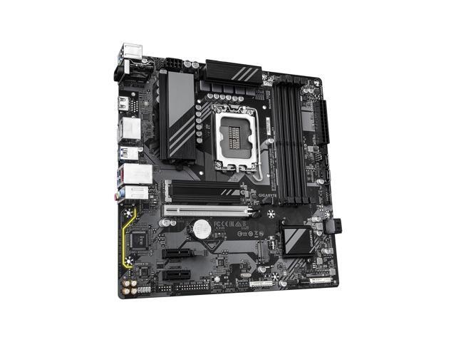 GIGABYTE B760M DS3H WIFI6E GEN5 LGA 1700 Intel B760 M-ATX Motherboard with DDR5, M.2, PCIe 5.0, USB 3.2 Gen 2 Type-C, WIFI6E 2.5GbE LAN, WIFI...
