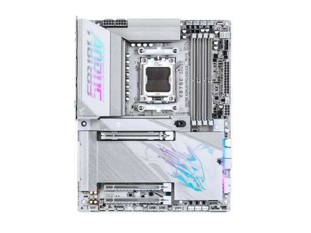 GIGABYTE X870E AORUS PRO X3D ICE AMD AM5 LGA 1718 ATX Motherboard, Supports AMD Ryzen 9000/8000/7000 Series Processors, DDR5, 18+2+2 Power Phase,...