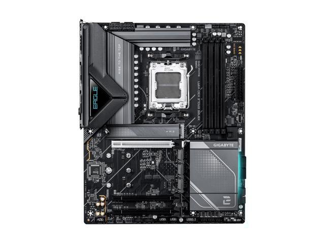 GIGABYTE X870E EAGLE X3D WF7 AMD AM5 ATX Motherboard, Supports AMD Ryzen 9000/8000/7000 Series, DDR5, 16+2+2 Power Phase, 4x M.2, PCIe 5.0, USB4...