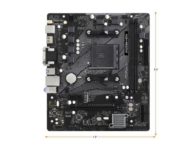 ASRock A520M-HDV AM4 Micro ATX AMD Motherboard