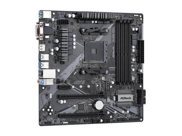 ASRock B450M PRO4 R2.0 AM4 Micro ATX AMD Motherboard