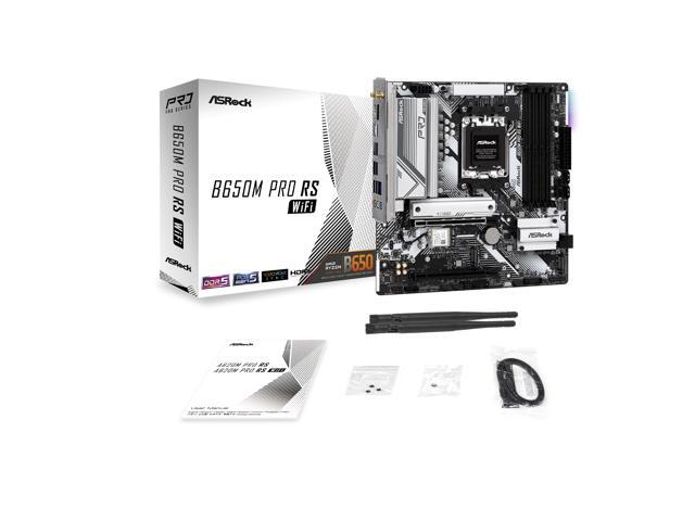 ASRock B650M Pro RS WiFi AM5 Micro ATX Motherboard