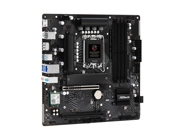 ASRock B760M PG Lightning WiFi LGA 1700 Micro ATX Motherboard