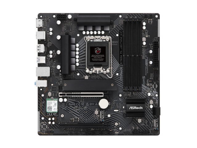 ASRock B760M PG Lightning WiFi LGA 1700 Micro ATX Motherboard