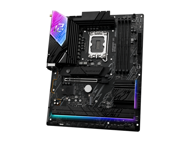 ASRock Phantom Gaming B860 Lightning WiFi LGA 1851 Intel B860 SATA 6Gb/s DDR5 ATX Motherboard