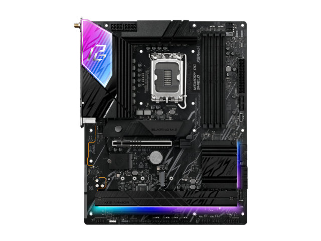 ASRock Phantom Gaming B860 Lightning WiFi LGA 1851 Intel B860 SATA 6Gb/s DDR5 ATX Motherboard