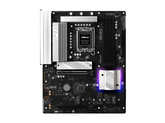 ASRock B860 Pro RS LGA 1851 Intel B860 SATA 6Gb/s DDR5 Intel Core Ultra ATX Motherboard