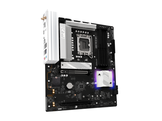 ASRock B860 Pro RS WiFi LGA 1851 Intel B860 SATA 6Gb/s DDR5 Intel Core Ultra ATX Motherboard