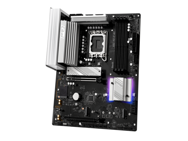 ASRock B860 Pro RS WiFi LGA 1851 Intel B860 SATA 6Gb/s DDR5 Intel Core Ultra ATX Motherboard