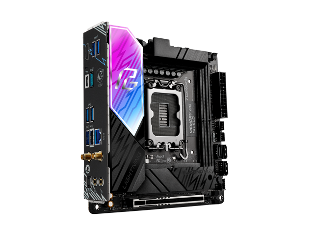 ASRock B860I Lightning WiFi LGA 1851 Intel B860 SATA 6Gb/s Intel Core Ultra DDR5 Mini ITX Motherboard