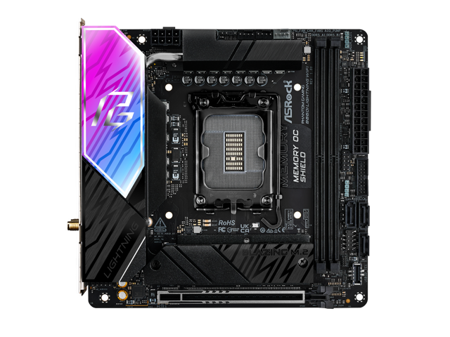 ASRock B860I Lightning WiFi LGA 1851 Intel B860 SATA 6Gb/s Intel Core Ultra DDR5 Mini ITX Motherboard