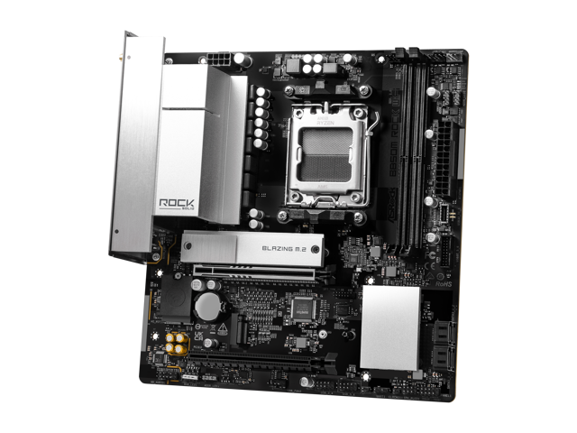 ASRock B850M Rock WiFi AM5 AMD B850 Micro ATX Motherboard