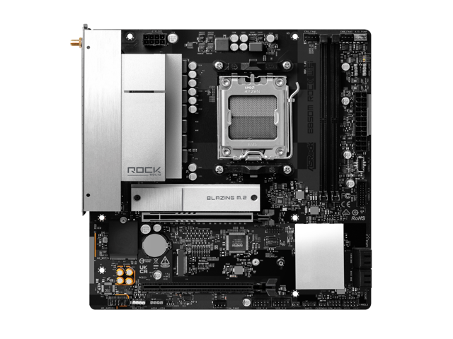 ASRock B850M Rock WiFi AM5 AMD B850 Micro ATX Motherboard
