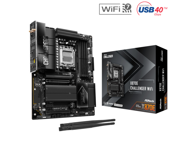 ASRock X870E Challenger WiFi AM5 AMD X870E ATX Motherboard