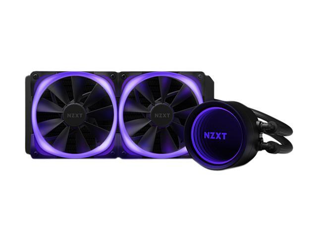NZXT Kraken X53 RGB 240mm - RL-KRX53-R1 - AIO RGB CPU Liquid Cooler - Rotating Infinity Mirror Design - Powered By CAM V4 - RGB Connector - Aer RGB...