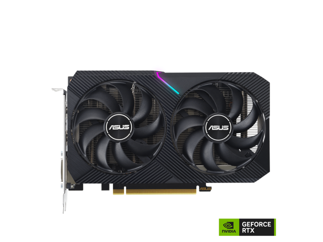 ASUS Dual GeForce RTX 3050 V2 OC Edition Graphics Card (PCIe 4.0, 8GB GDDR6, HDMI 2.1, DisplayPort 1.4a) DUAL-RTX3050-O8G-V2