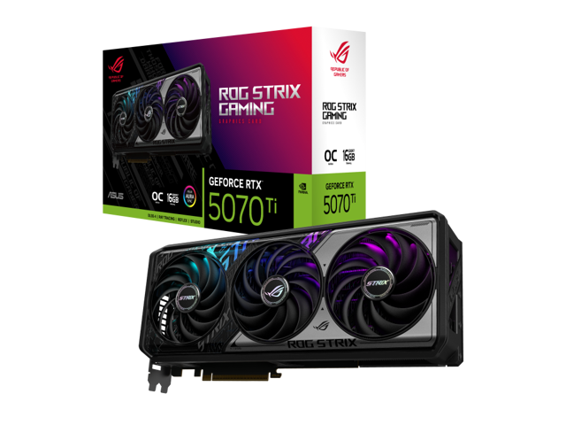 ASUS - ROG Strix NVIDIA GeForce RTX 5070 Ti OC Edition 16GB GDDR7 PCI Express 5.0 Graphics Card - Black - image 11