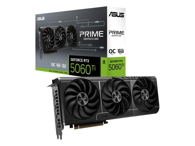 ASUS - PRIME NVIDIA GeForce RTX 5060 Ti OC Edition 16GB GDDR7 PCI Express 5.0 Graphics Card - Black - image 8