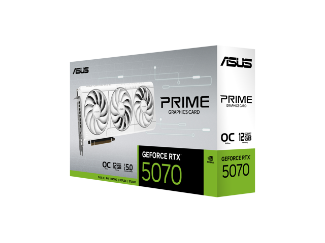 ASUS - PRIME NVIDIA GeForce RTX 5070 OC Edition 12GB GDDR7 PCI Express 5.0 Graphics Card - White - image 12