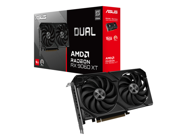 ASUS Dual Radeon RX 9060 XT Graphics Card DUAL-RX9060XT-16G