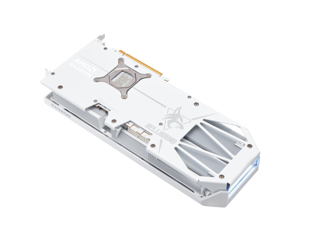 PowerColor Hellhound Radeon RX 9070 XT Graphics CARD Hellhound Spectral White AMD Radeon RX 9070 XT 16GB GDDR6