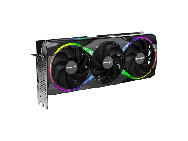 PNY - GeForce RTX 5080 ARGB 16GB OC GDDR7 PCI Express 5.0 Graphics Card with Triple Fan - Black - image 3
