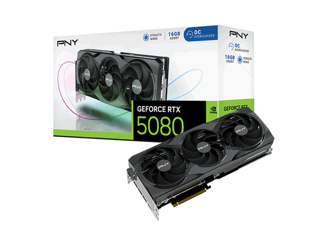 PNY - GeForce RTX 5080 16GB OC GDDR7 PCI Express 5.0 Graphics Card with Triple Fan - Black - image 10