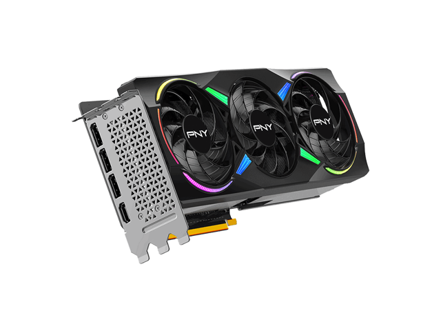 PNY - GeForce RTX 5070 Ti 16GB ARGB OC GDDR7 PCI Express 5.0 Graphics Card with Triple Fan - Black - image 4