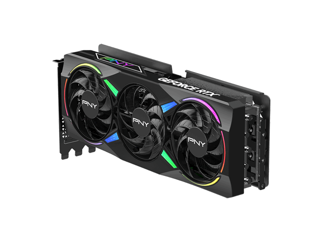 PNY - GeForce RTX 5070 Ti 16GB ARGB OC GDDR7 PCI Express 5.0 Graphics Card with Triple Fan - Black - image 6