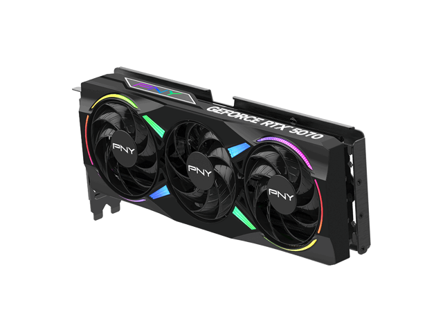 PNY - GeForce RTX 5070 12GB ARGB OC GDDR7 PCI Express 5.0 Graphics Card with Triple Fan - Black - image 6