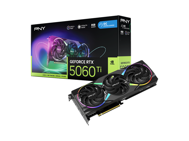 PNY - GeForce RTX 5060 Ti Overclocked 8GB GDDR7 PCI Express 5.0 Graphics Card with Triple Fan - Black - image 11