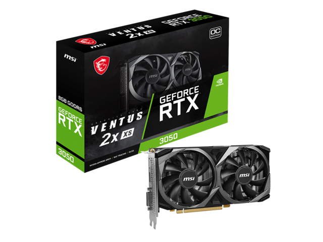 MSI - NVIDIA RTX 3050 VENTUS 2X XS 8G OC - 8GB GDDR6 - PCI Express 4.0 - Graphics Card - Black - image 7