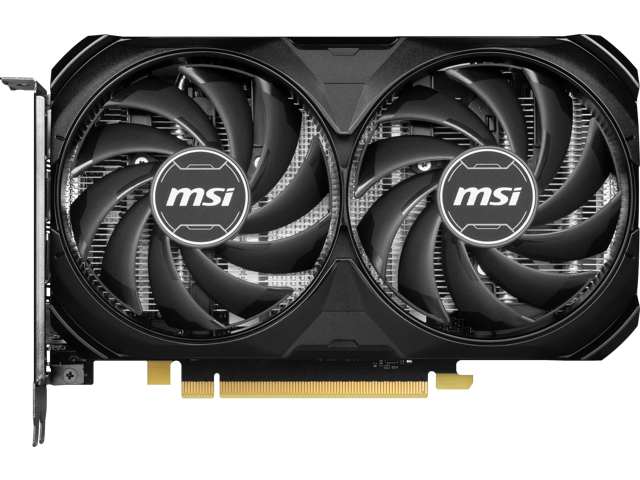 MSI Ventus GeForce RTX 4060 Ti 16GB GDDR6 PCI Express 4.0 x8 ATX Video Card RTX 4060 Ti VENTUS 2X BLACK 16G OC