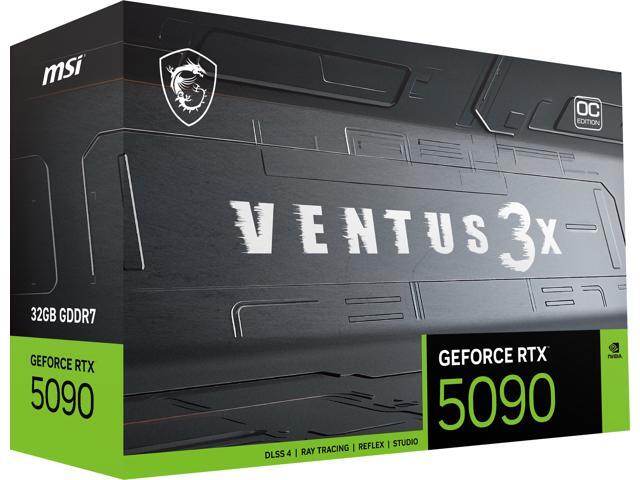 MSI - NVIDIA GeForce GeForceRTX 5090 32G VENTUS 3X OC 32GB GDDR7 PCI Express Gen 5 Graphics Card - Black - image 11