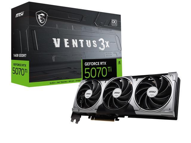 MSI - NVIDIA GeForce GeForce RTX 5070 TI 16G VENTUS 3X OC 16GB GDDR7 PCI Express Gen 5 Graphics Card - Black - image 12