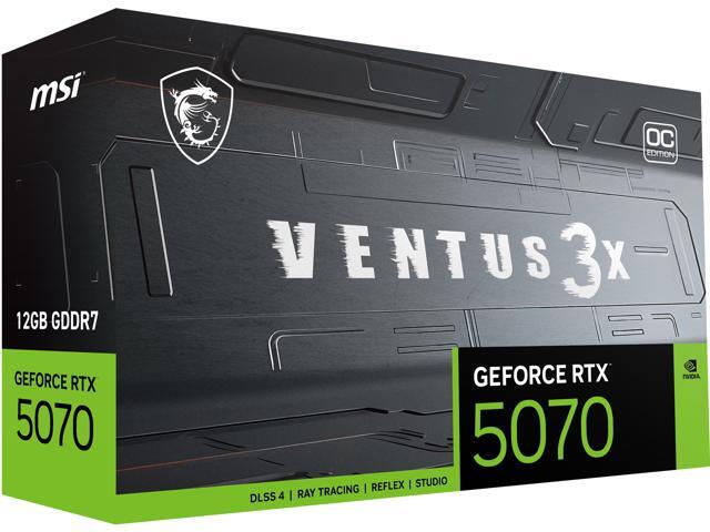 MSI - NVIDIA GeForce RTX 5070 12G VENTUS 3X OC 12GB GDDR7 PCI Express Gen 5 Graphics Card - Black - image 12