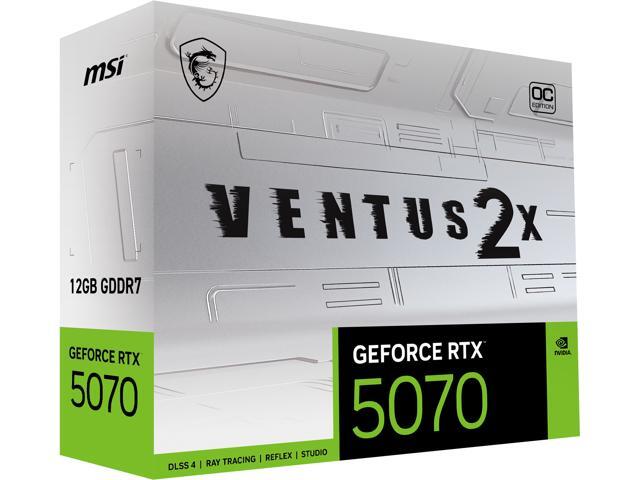 MSI - NVIDIA GeForce RTX 5070 12G VENTUS 2X OC 12GB GDDR7 PCI Express Gen 5 Graphics Card - White - image 11