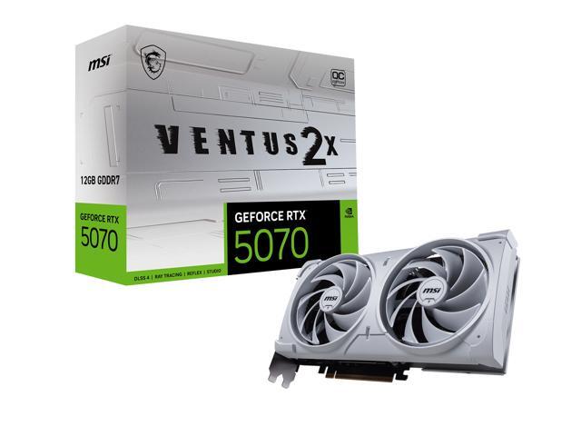 MSI - NVIDIA GeForce RTX 5070 12G VENTUS 2X OC 12GB GDDR7 PCI Express Gen 5 Graphics Card - White - image 12