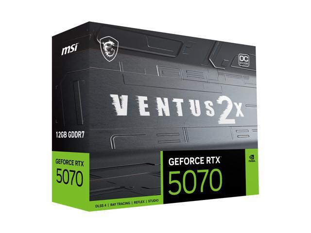 MSI - NVIDIA GeForce RTX 5070 12G VENTUS 2X OC 12GB GDDR7 PCI Express Gen 5 Graphics Card - Black - image 12