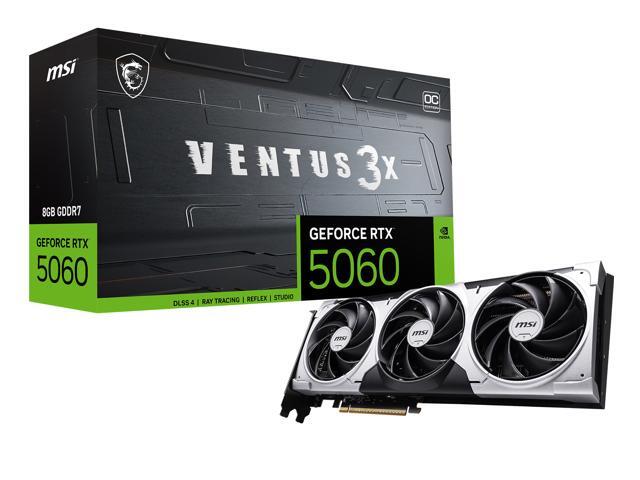 MSI - NVIDIA GeForce RTX 5060 8G VENTUS 3X OC 8GB GDDR7 PCI Express Gen 5 Graphics Card - Black - image 11