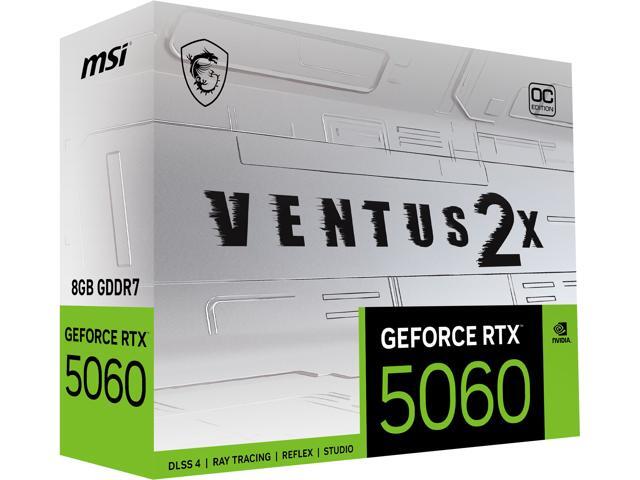 MSI - NVIDIA GeForce RTX 5060 8G VENTUS 2X OC 8GB GDDR7 PCI Express Gen 5 Graphics Card - White - image 11