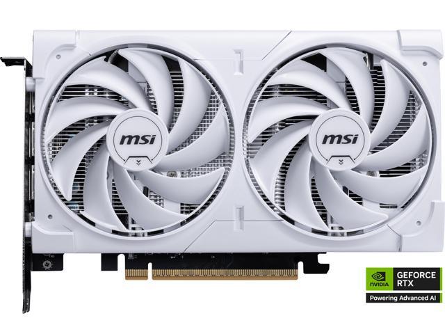 MSI - NVIDIA GeForce RTX 5060 8G VENTUS 2X OC 8GB GDDR7 PCI Express Gen 5 Graphics Card - White - image 3