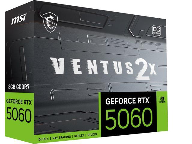 MSI - NVIDIA GeForce RTX 5060 8G VENTUS 2X OC 8GB GDDR7 PCI Express Gen 5 Graphics Card - Black - image 11